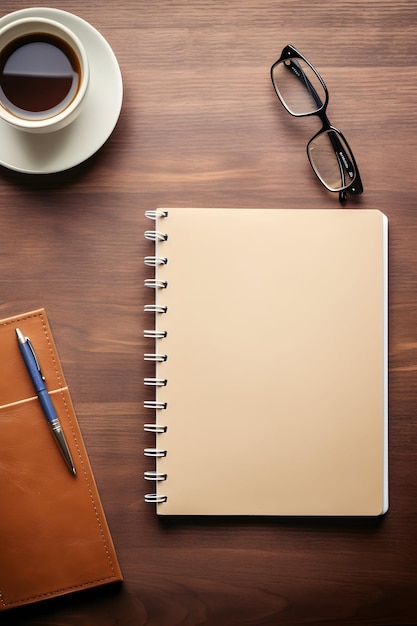 high definition stock picture of diary in a corporate environment top view