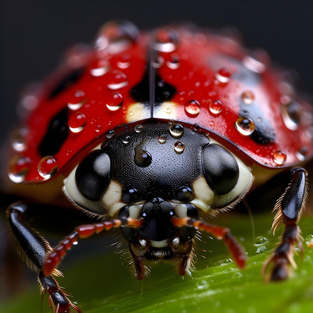 High Detailed Ladybug Macro Photography