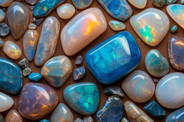 high detailed opal gemstone texture abstract background