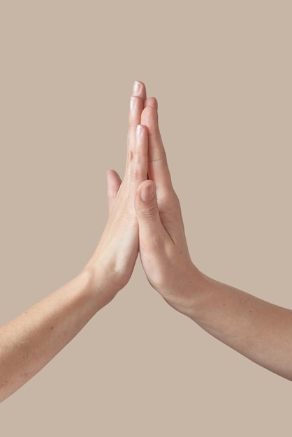 High five gesture hands