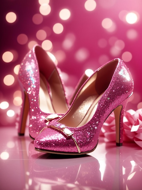 high heels barbie pink color