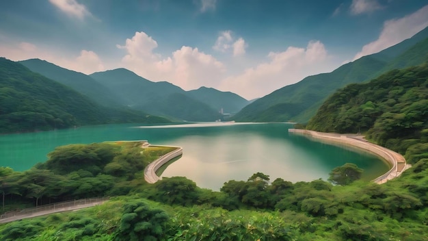 High island reservoir in hong kong geo park