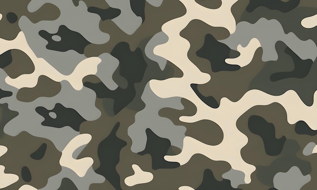 High Key Camouflage Pattern Military Colors Vector Style Camo Background Graphic Army Art Design