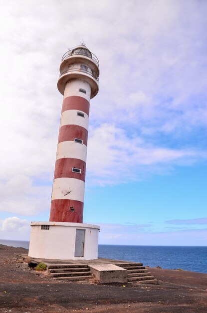 High Lighthouse near the Coast