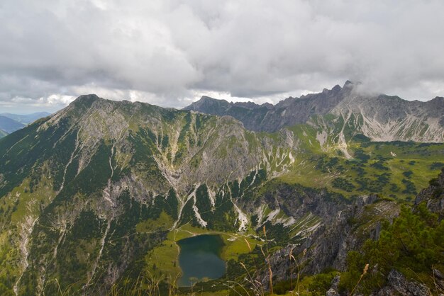 High mountain lake German Alps