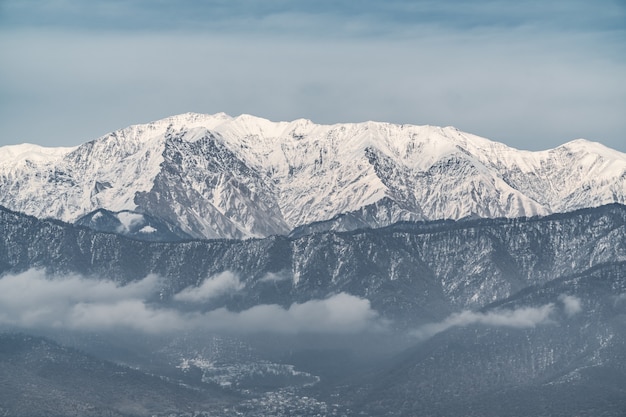 High mountains of the Caucasian ridge