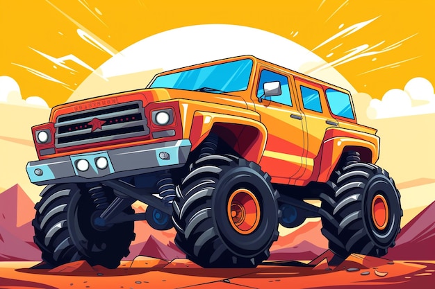 High octane monster truck vector graphics explore now