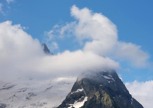 High peak in the caucasus mountains