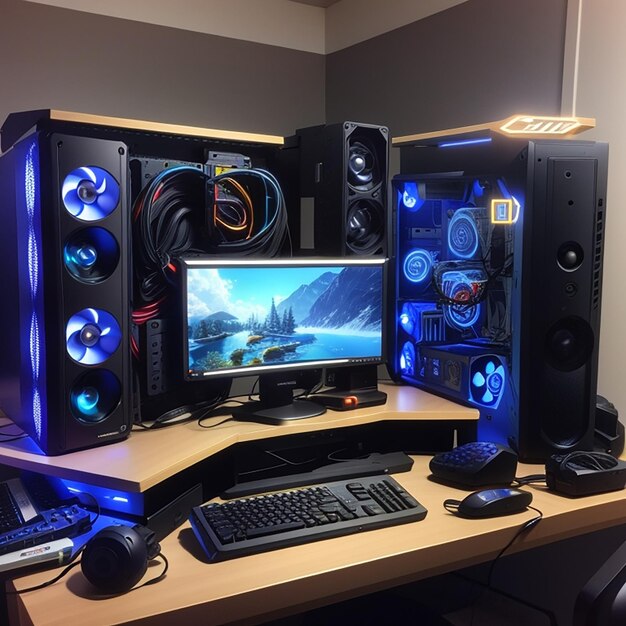 Premium AI Image High quality attractive Pc setup