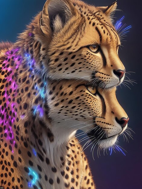 Foto qualità elevata un ghepardo di bell'aspetto emerge