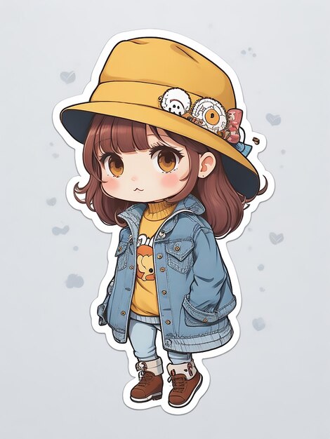 Premium Photo | High quality cute stickers style cartoon