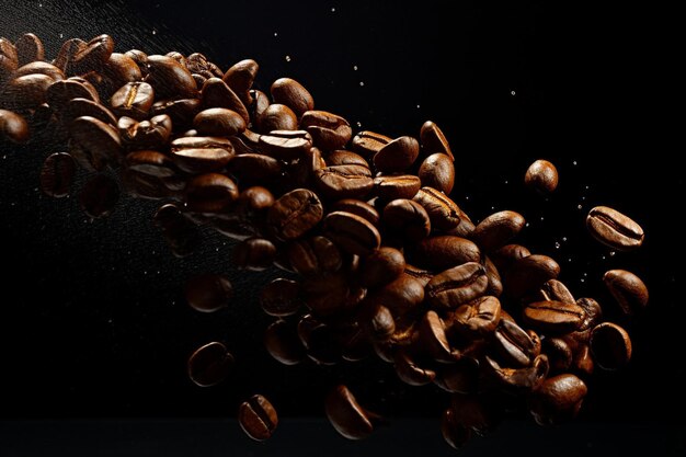 Фото Высококачественные свеже обжаренные кофейные бобы арабики