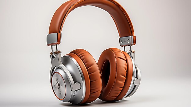 Photo high quality headphones on a white background headphone product photo