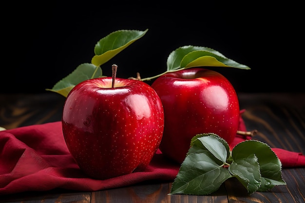 High quality photo of apples on table