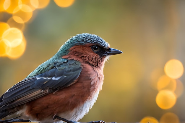Высококачественная фотография птицы с детальным боке