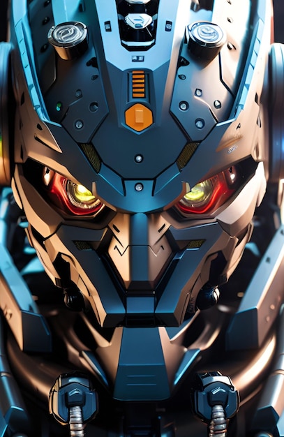 High Quality Robototic Face Staring Wallpaper
