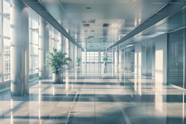 High resolution images of modern empty office interiors