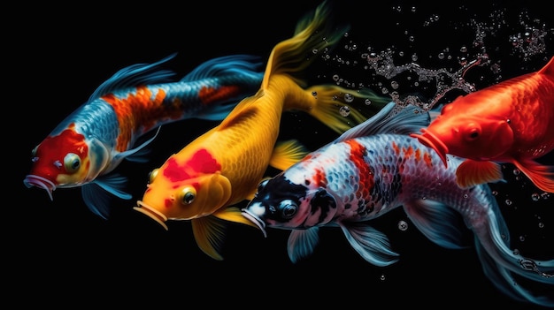 High resolution koi fish collection