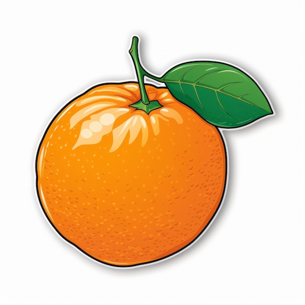 High Resolution Orange Peel Sticker Ctr 7986 Scientific Illustrations