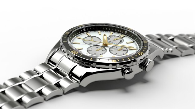 High resolution photorealistic clip art of a watch isolated on a clean white background Generative AI