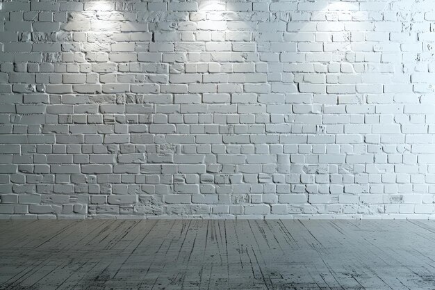 Photo high resolution white brick room