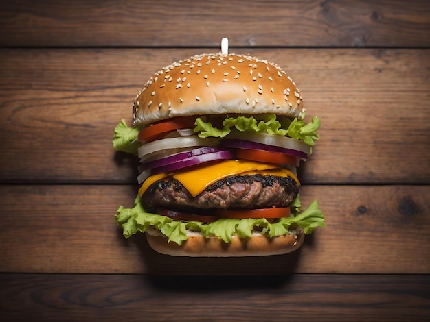 高解像度のハンバーガー画像