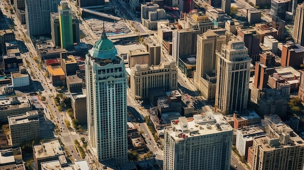 high rise buildings in the city view