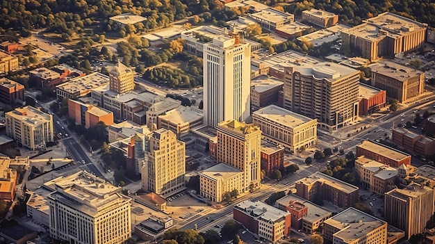 high rise buildings in the city view