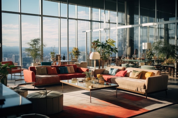 High Rise Modern Interiors Generative AI