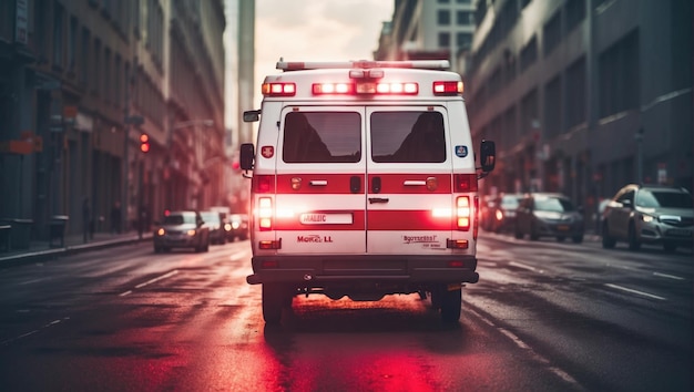 a High speed ambulance in new York