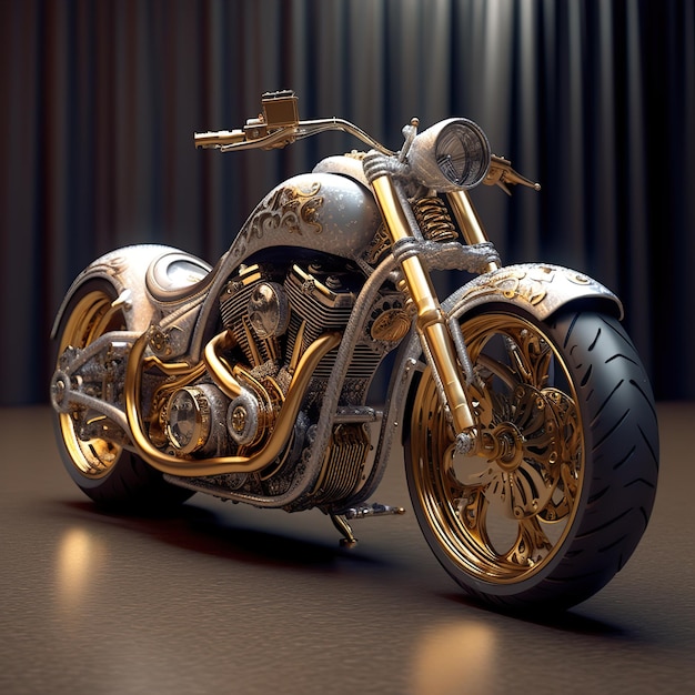 High Speed Neon Superbike Racing