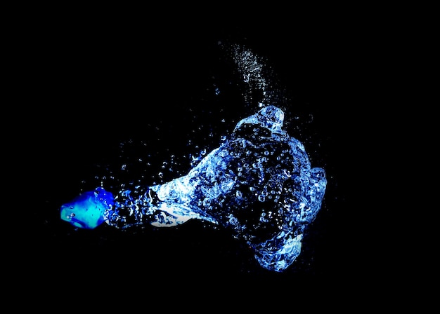 high speed photo of bursting water filled balloon