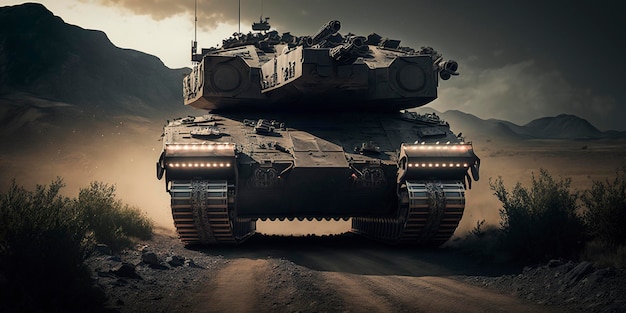 High-tech battle tank, ai