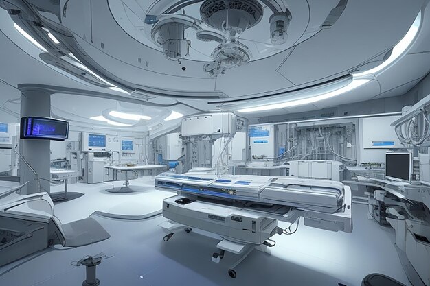 High Tech Medical Futuristic Science Lab