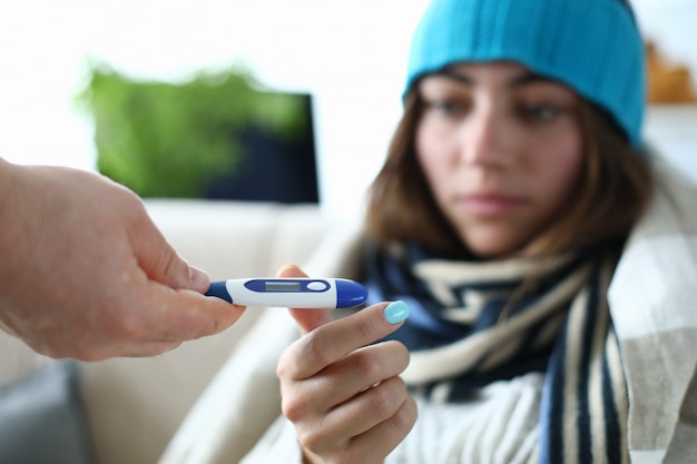 Photo high-tech modern thermometer