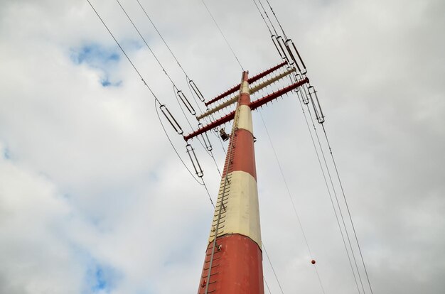 High Voltage Electric Transmission Tower Energy Pylon