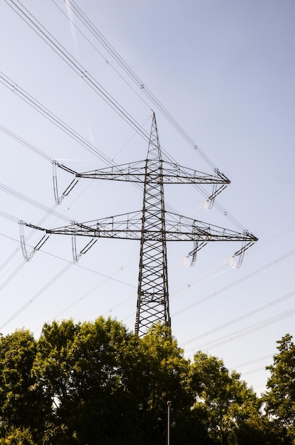 High Voltage Electric Transmission Tower