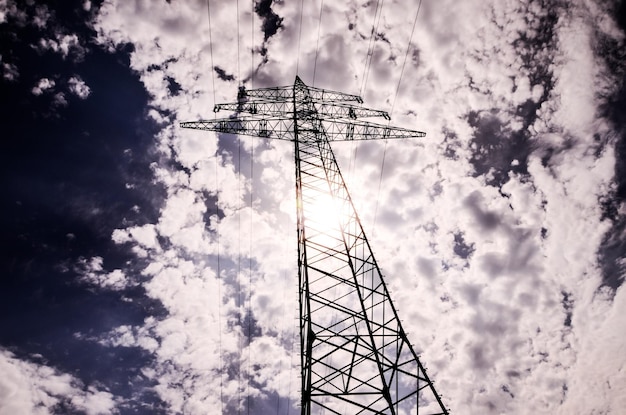 High Voltage Electric Transmission Tower