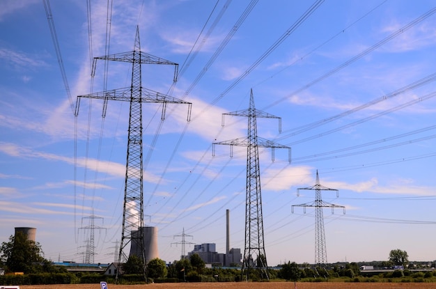 High Voltage Electric Transmission Tower