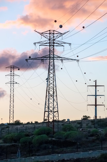 High Voltage Electric Transmission Tower