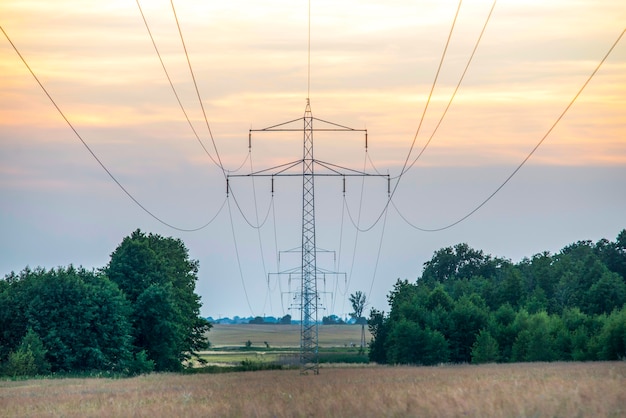 High voltage electrical pole structure