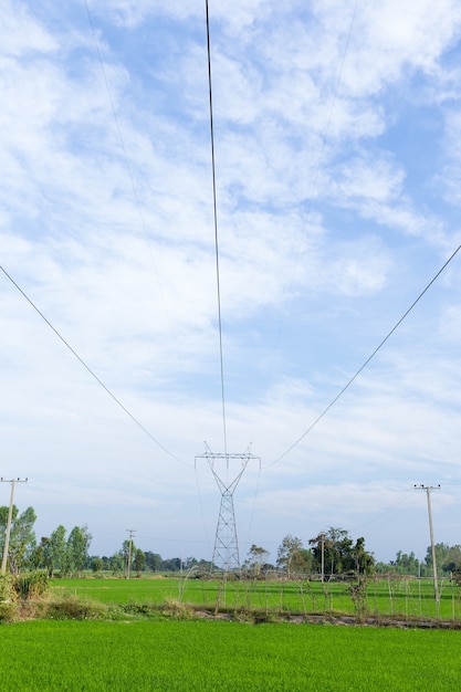 High voltage pole