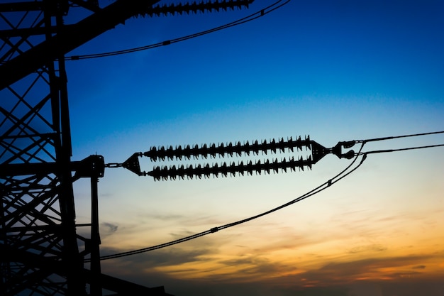 High voltage post or High voltage tower