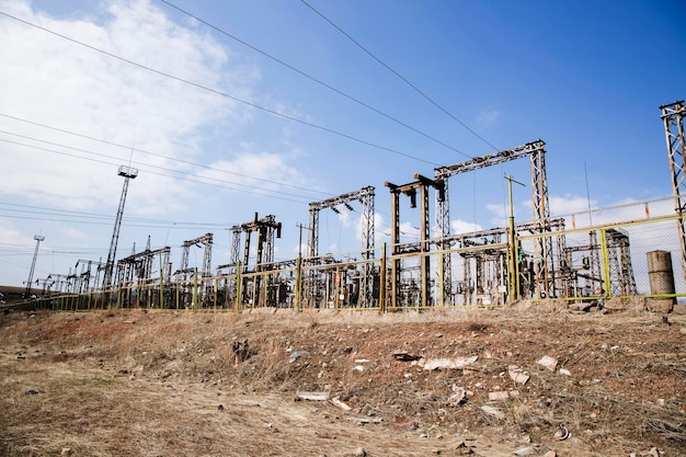 High voltage post or High voltage tower