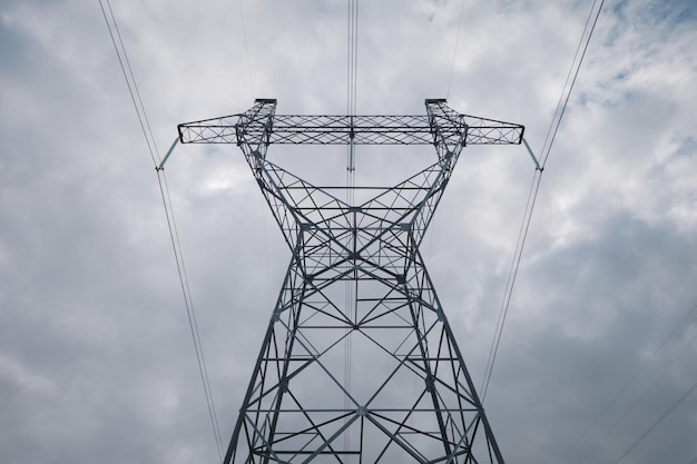 高圧送電線 底面図 電力供給のテーマ