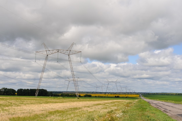 High voltage power lines