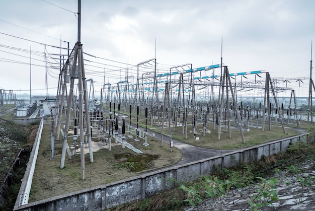 Photo high voltage power substation