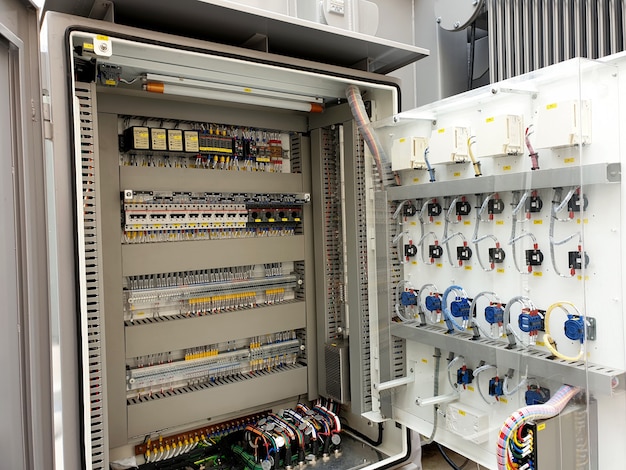 Photo high voltage power transformer local control cabinet