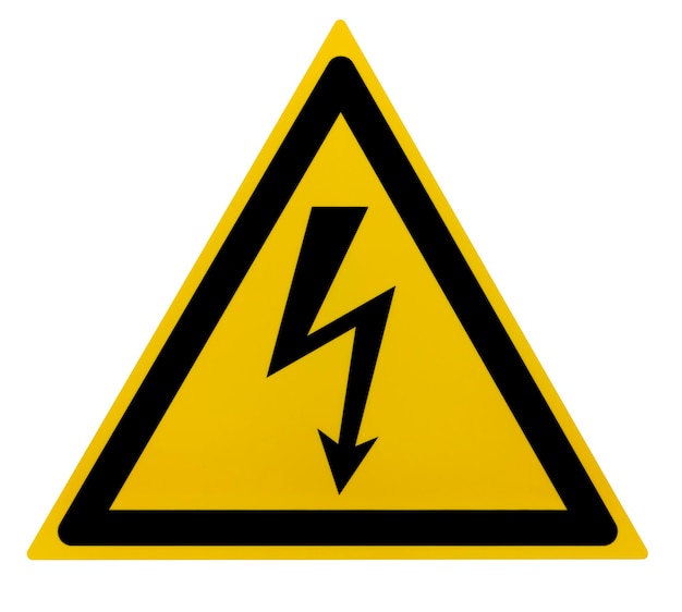 Photo high voltage sign