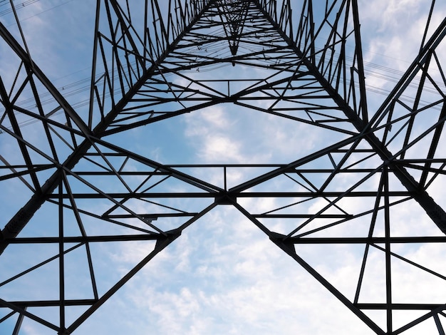 High voltage towers pylon